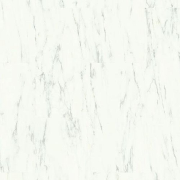 Виниловый пол Quick-Step Alpha Vinyl Oro base Мрамор каррарский белый (Marble Carrara white) AVSTT40136