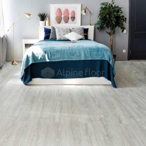 Каменно-полимерная напольная плитка Alpine Floor CLASSIC Дуб Арктик ЕСО 134-7