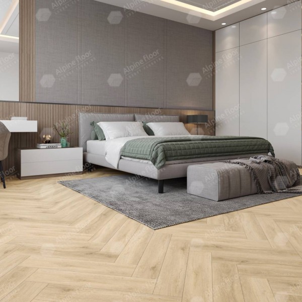 Каменно-полимерная плитка Alpine Floor Parquet Light Дуб Ригель ЕСО 13-24