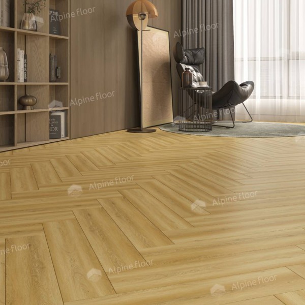 Каменно-полимерная плитка Alpine Floor Parquet Light Дуб Поллукс ЕСО 13-28