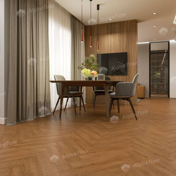 Каменно-полимерная плитка Alpine Floor Parquet Light Дуб Селена ЕСО 13-32