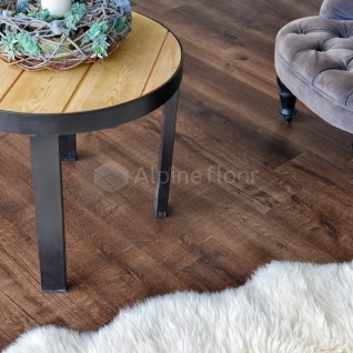 Каменно-полимерная плитка  Alpine Floor Real Wood Дуб Мокка Eco 2-2