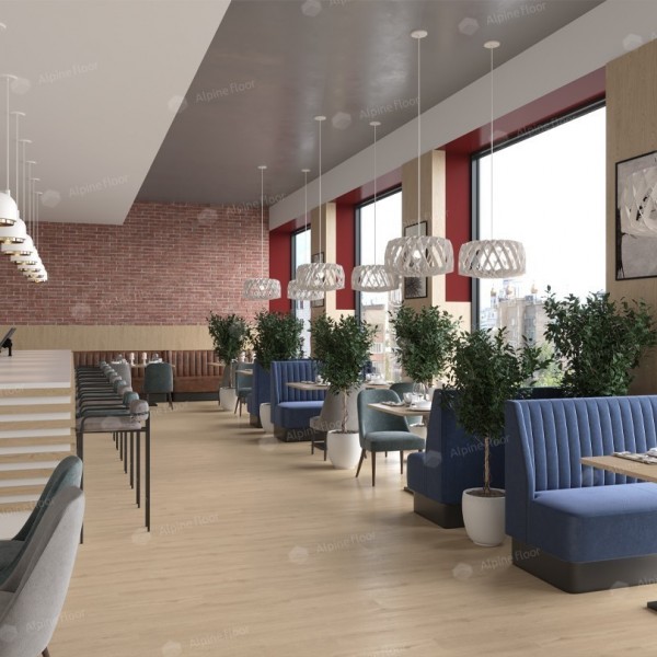 Кварцвиниловая плитка ПВХ Alpine Floor ULTRA ECO Дуб Ваниль ЕСО 5-4