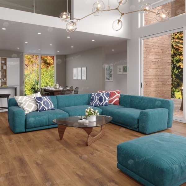 Каменно-полимерный ламинат SPC Дуб Насыщенный ABA ECO 7-7 MC