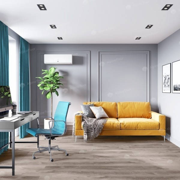 Каменно-полимерный ламинат SPC Дуб гранит ABA ECO 7-8 MC