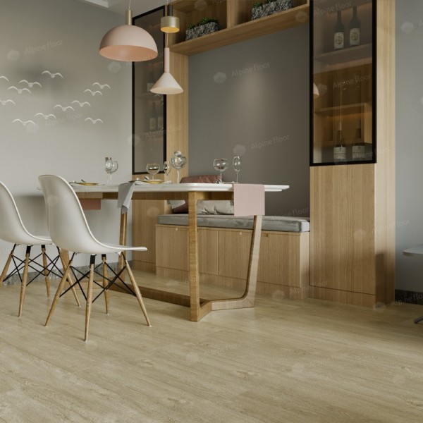 Каменно-полимерная плитка Alpine Floor Grand Sequoia Lvt Lvt Сонома Eco 11-302