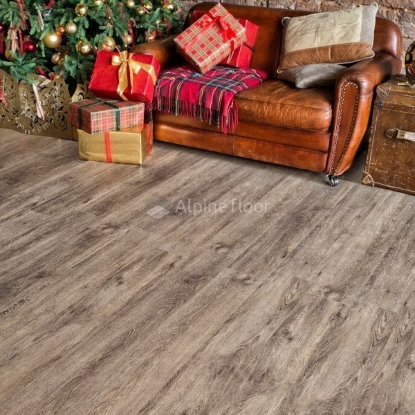 Каменно-полимерная плитка Alpine Floor Grand Sequoia Lvt Lvt Венге Грей Eco 11-802