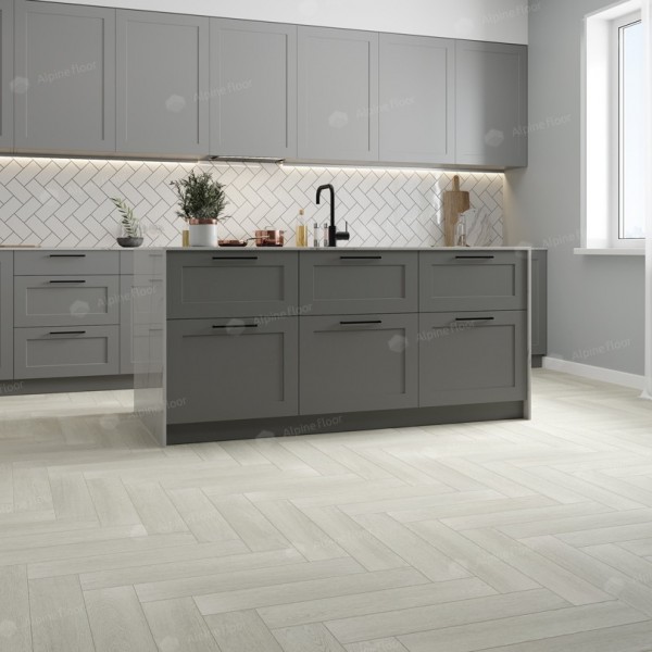 Кварцвиниловая плитка Alpine Floor Parquet Lvt Зимний Лес Eco 16-6