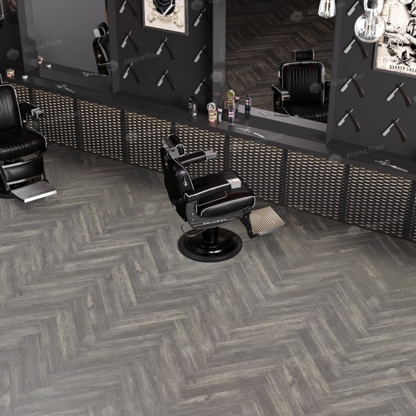 Кварцвиниловая плитка Alpine Floor Parquet Lvt Венге Грей Eco 16-8