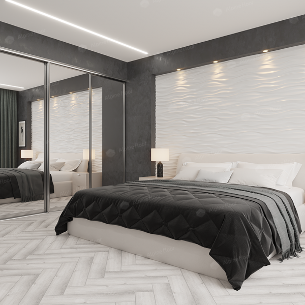 Кварцвиниловая плитка Alpine Floor Parquet Lvt Дуб Альхена Eco 16-12