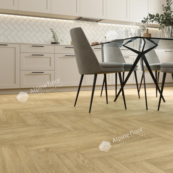 Кварцвиниловая плитка Alpine Floor Parquet Lvt Дуб Ваниль Селект Eco16-3