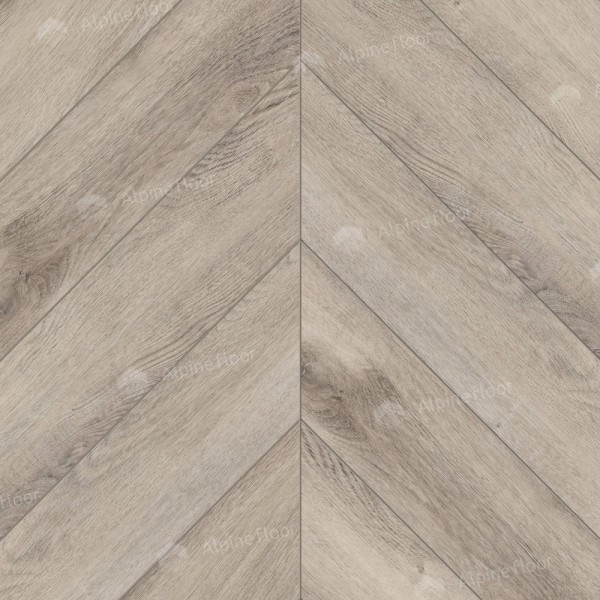 Каменно-полимерная плитка Alpine Floor Chevron Alpine Lvt Дуб Исида Chevron Eco 20-8