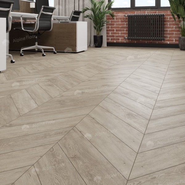 Каменно-полимерная плитка Alpine Floor Chevron Alpine Lvt Карите Chevron Eco 20-11