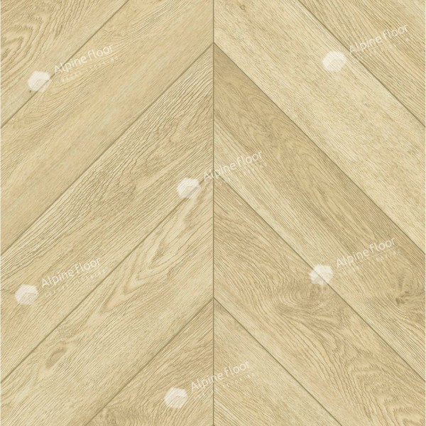 Каменно-полимерная плитка Alpine Floor Chevron Alpine Lvt Дуб Ваниль Селект Chevron Eco 20-2