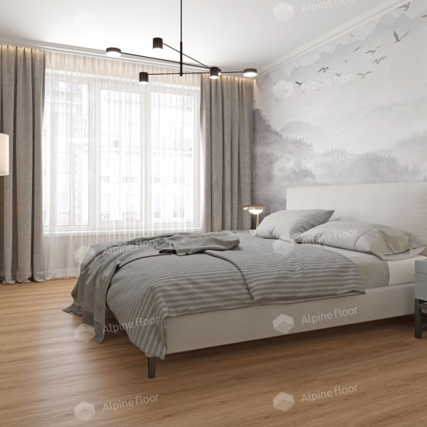 Коллекция напольной плитки Alpine Floor EASY LINE ДУБ РЫЖИЙ ECO 3-21