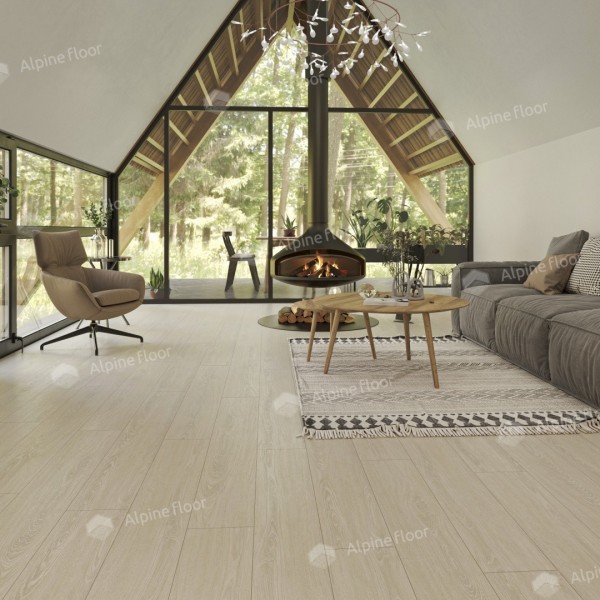 Кварцвиниловая плитка ПВХ Alpine Floor ULTRA ECO ДУБ СНЕЖНЫЙ ECO 5-14