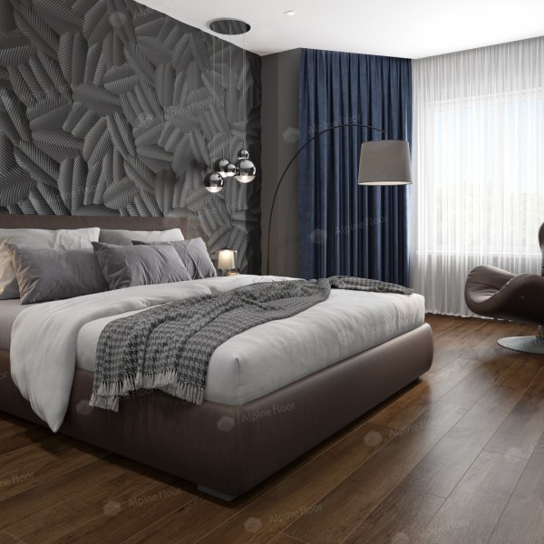 Каменно-полимерный ламинат SPC Дуб шоколадный ABA ECO 7-18 MC