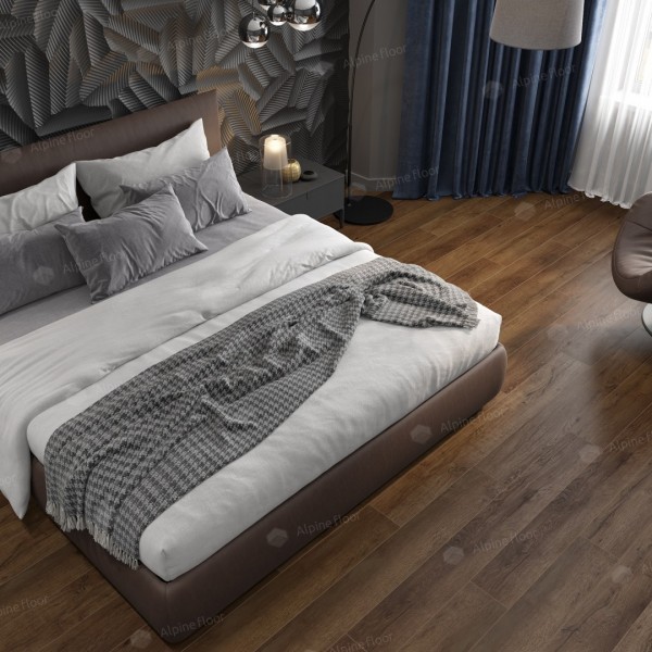 Каменно-полимерный ламинат SPC Дуб шоколадный ABA ECO 7-18 MC