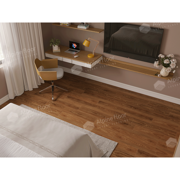 Каменно-полимерный ламинат SPC Орех Маррон Классик ECO 22-2 MC