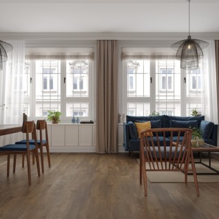 Кварцвиниловая плитка LVT Alpine Floor Easy Line LVT плитка ДУБ ГОЕН ЕСО 3-45