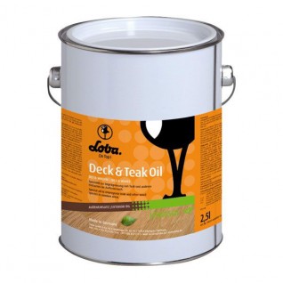 Масло для наружных работ Lobasol Deck&Teak Oil прозрачное, 2,5л