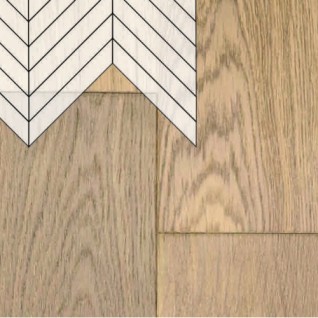 Инженерная доска Primavera Французская Елка Дуб Flecha Натур