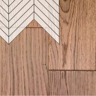 Инженерная доска Primavera Французская Елка Дуб Titanio Селект