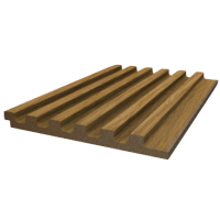 Реечная панель WellMaker ПН-38 МДФ НФ Дуб 2800x123x12