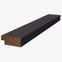 Финишная рейка для реечной панели WellMaker ПНп-43 Графит 2800x29x12 правая