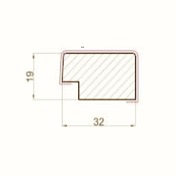 Финишная рейка для реечной панели WellMaker ПНп-37 Графит 2800x32x19 правая
